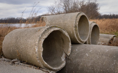Weathered Cement Pipe